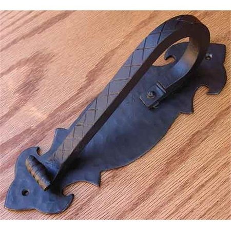 AGAVE IRONWORKS Agave Ironworks PU025-01 Square Handle Gothic Door Pull Flat Black PU025-01